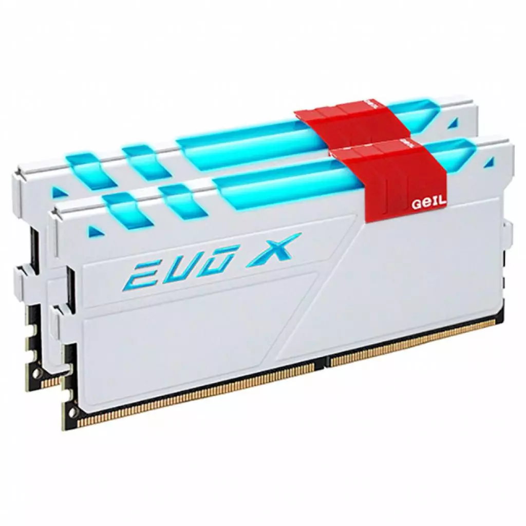 Модуль памяти для компьютера DDR4 16GB (2x8GB) 3000 MHzEVO X White Geil (GEXW416GB3000C15ADC) - 1 Модуль памяти для компьютера DDR4 16GB (2x8GB) 3000 MHzEVO X White Geil (GEXW416GB3000C15ADC) - 1