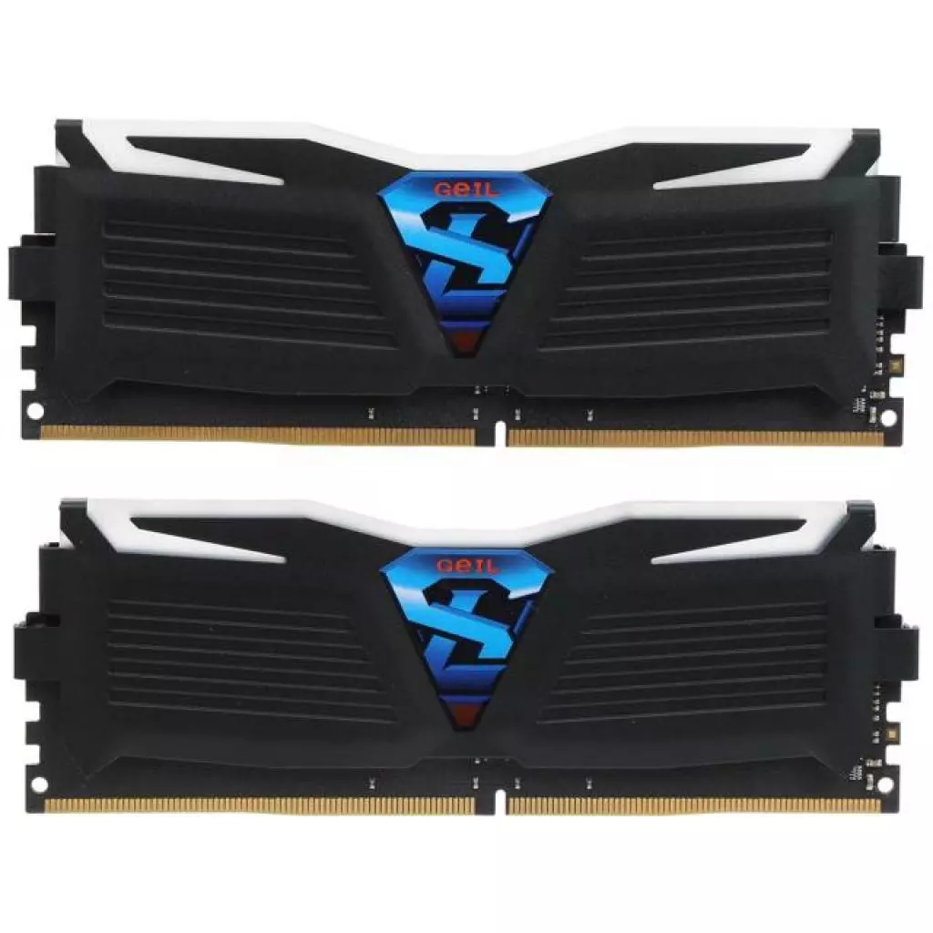 Модуль памяти для компьютера DDR4 8GB (2x4GB) 2400 MHz Super Luce Black Geil (GLG48GB2400C16DC)