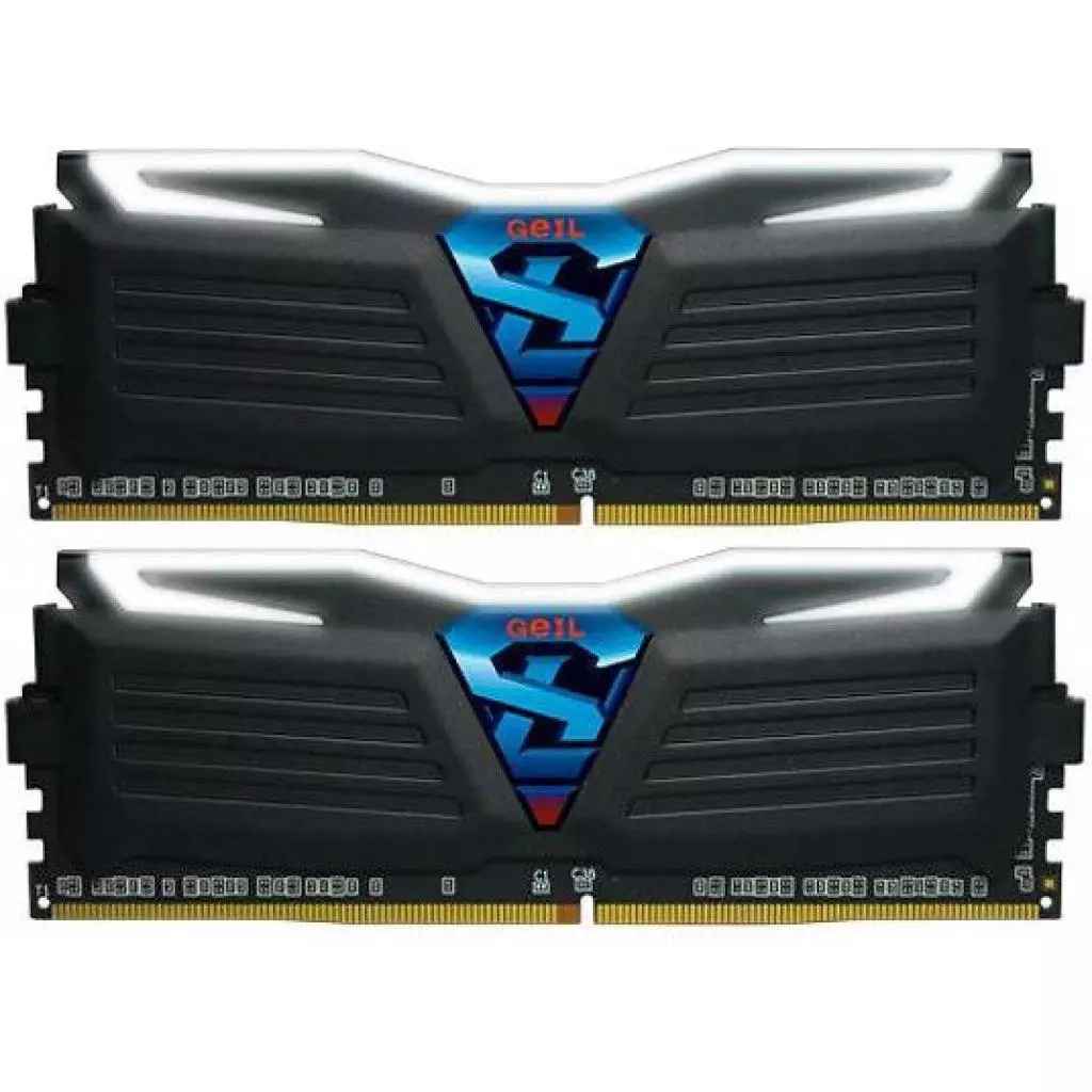 Модуль памяти для компьютера DDR4 8GB (2x4GB) 2400 MHz Super Luce Geil (GLW48GB2400C16DC)