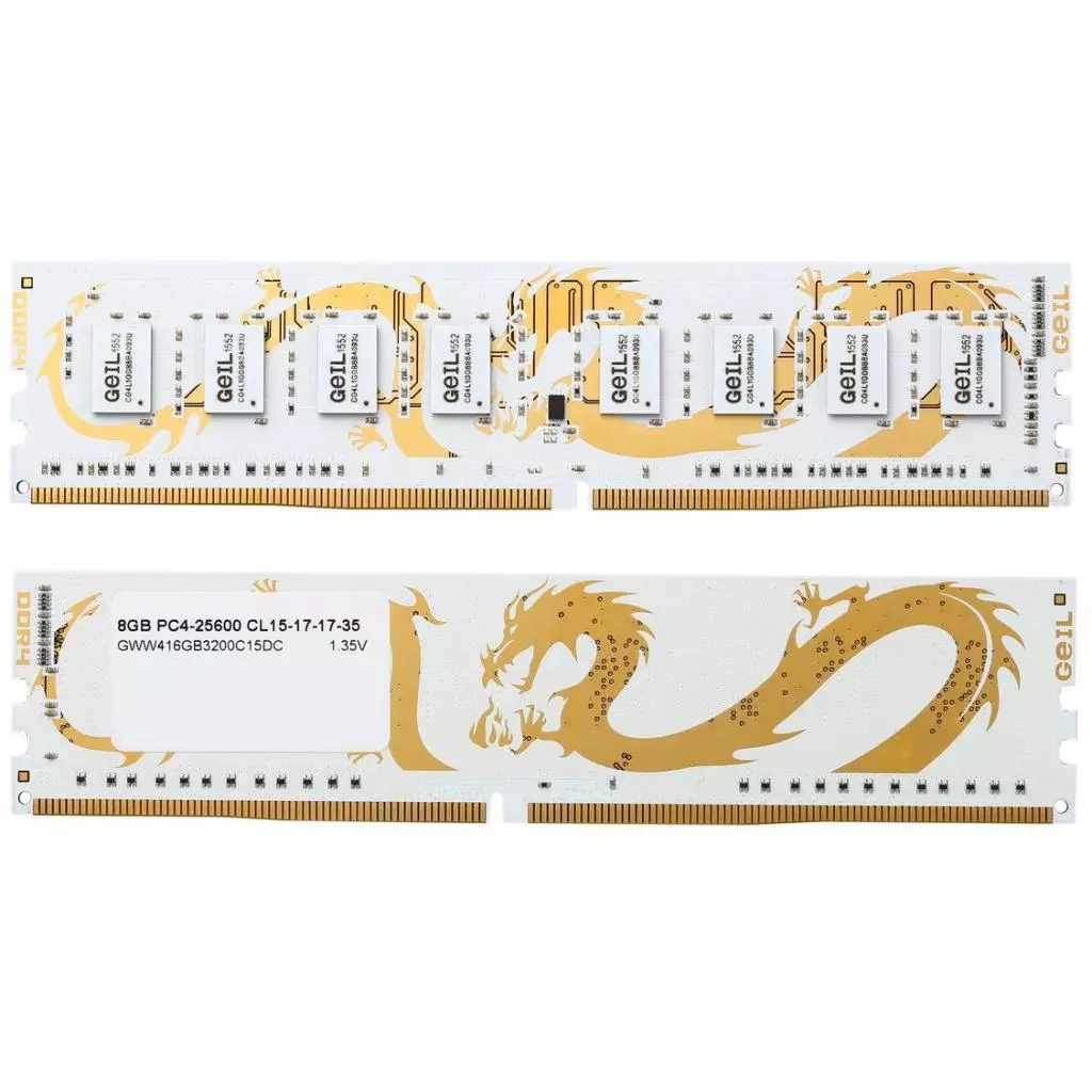 Модуль памяти для компьютера DDR4 16GB (2x8GB) 2133 MHz Dragon Ram Geil (GWB416GB2133C15DC) - 1 Модуль памяти для компьютера DDR4 16GB (2x8GB) 2133 MHz Dragon Ram Geil (GWB416GB2133C15DC) - 1