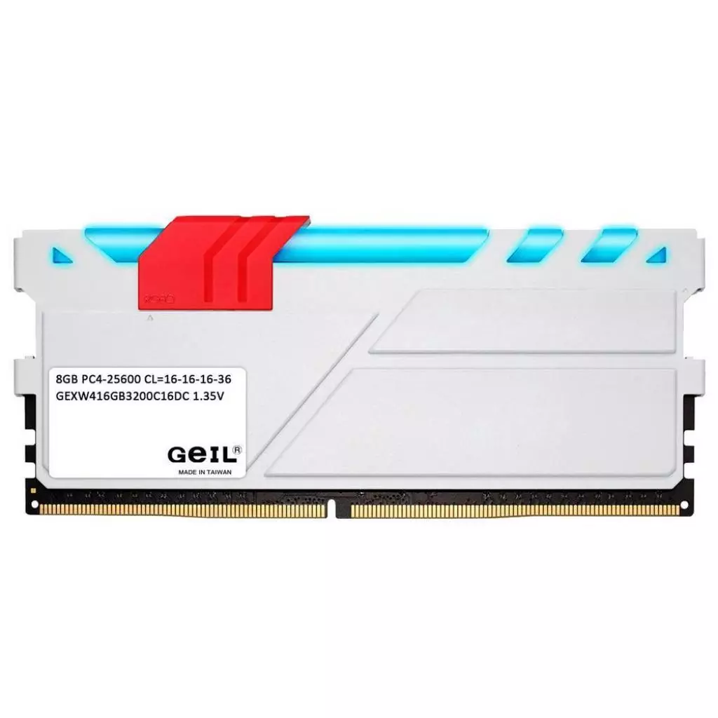 Модуль памяти для компьютера DDR4 16GB (2x8GB) 3200 MHz EVO X White Geil (GEXW416GB3200C16DC) - 1 Модуль памяти для компьютера DDR4 16GB (2x8GB) 3200 MHz EVO X White Geil (GEXW416GB3200C16DC) - 1