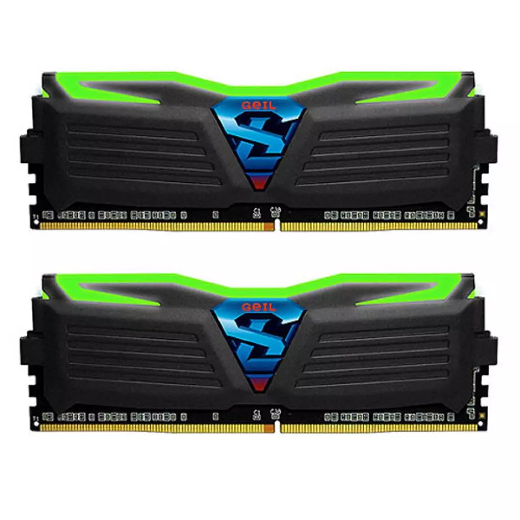 Модуль памяти для компьютера DDR4 16GB (2x8GB) 3000 MHz Super Luce Black Geil (GLG416GB3000C15ADC)