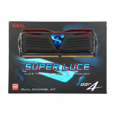 Модуль памяти для компьютера DDR4 16GB (2x8GB) 2400 MHz Super Luce Red Geil (GLR416GB2400C15DC) - 1 Модуль памяти для компьютера DDR4 16GB (2x8GB) 2400 MHz Super Luce Red Geil (GLR416GB2400C15DC) - 1