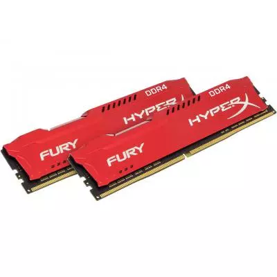Модуль памяти для компьютера DDR4 32GB (2x16GB) 2400 MHz HyperX Fury RED Kingston Fury (ex.HyperX) (HX424C15FRK2/32) - 1 Модуль памяти для компьютера DDR4 32GB (2x16GB) 2400 MHz HyperX Fury RED Kingston Fury (ex.HyperX) (HX424C15FRK2/32) - 1