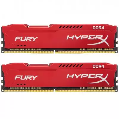 Модуль памяти для компьютера DDR4 32GB (2x16GB) 2400 MHz HyperX Fury RED Kingston Fury (ex.HyperX) (HX424C15FRK2/32)