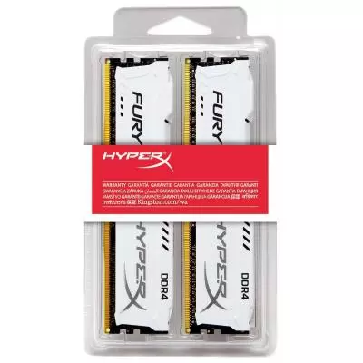 Модуль памяти для компьютера DDR4 32GB (2x16GB) 2400 MHz HyperX Fury White Kingston Fury (ex.HyperX) (HX424C15FWK2/32) - 2 Модуль памяти для компьютера DDR4 32GB (2x16GB) 2400 MHz HyperX Fury White Kingston Fury (ex.HyperX) (HX424C15FWK2/32) - 2