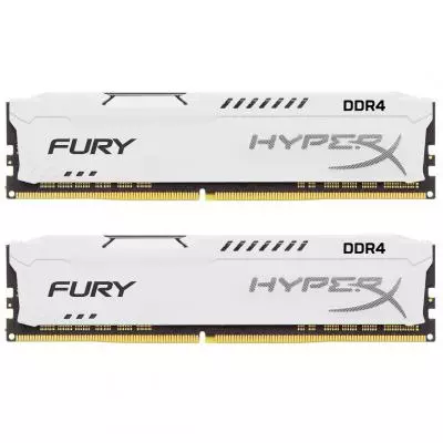 Модуль памяти для компьютера DDR4 32GB (2x16GB) 2400 MHz HyperX Fury White Kingston Fury (ex.HyperX) (HX424C15FWK2/32)
