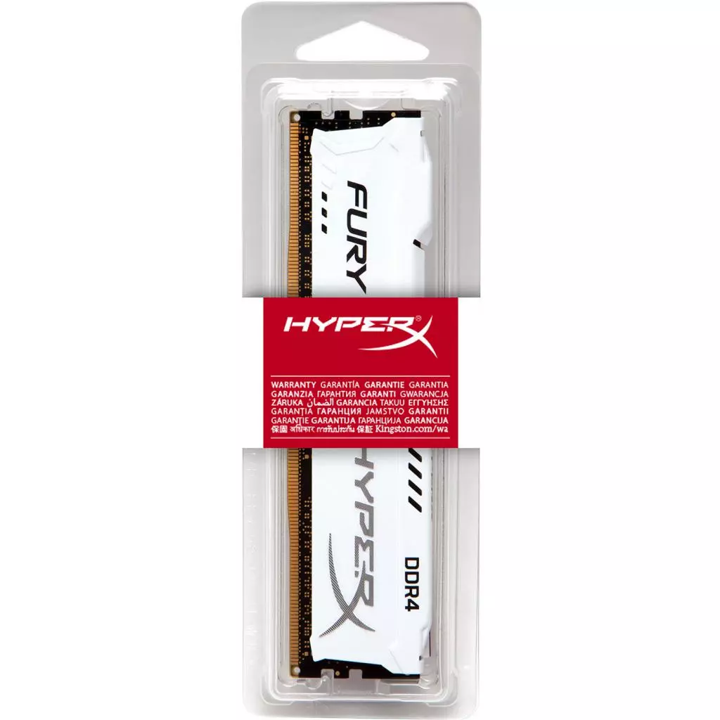 Модуль памяти для компьютера DDR4 16GB 2666 MHz HyperX FURY White Kingston Fury (ex.HyperX) (HX426C16FW/16) - 3 Модуль памяти для компьютера DDR4 16GB 2666 MHz HyperX FURY White Kingston Fury (ex.HyperX) (HX426C16FW/16) - 3