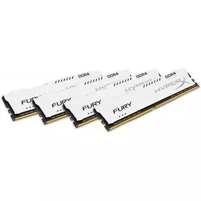 Модуль памяти для компьютера DDR4 64GB (4x16GB) 2666 MHz HyperX FURY White Kingston Fury (ex.HyperX) (HX426C16FWK4/64)