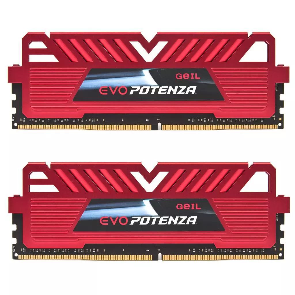 Модуль памяти для компьютера DDR4 8GB (2x4GB) 2400 MHz POTENZA Red H Geil (GAPR48GB2400C16DC)