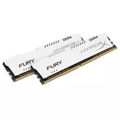 Модуль памяти для компьютера DDR4 16GB (2x8GB) 2666 MHz HyperX Fury White Kingston Fury (ex.HyperX) (HX426C16FW2K2/16) - 1 Модуль памяти для компьютера DDR4 16GB (2x8GB) 2666 MHz HyperX Fury White Kingston Fury (ex.HyperX) (HX426C16FW2K2/16) - 1