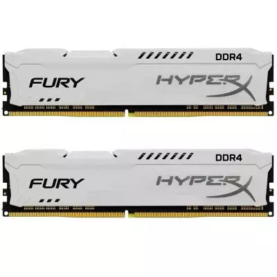 Модуль памяти для компьютера DDR4 16GB (2x8GB) 2666 MHz HyperX Fury White Kingston Fury (ex.HyperX) (HX426C16FW2K2/16)