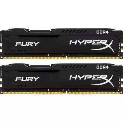 Модуль памяти для компьютера DDR4 32GB (2x16GB) 2666 MHz HyperX FURY Black Kingston Fury (ex.HyperX) (HX426C16FBK2/32)