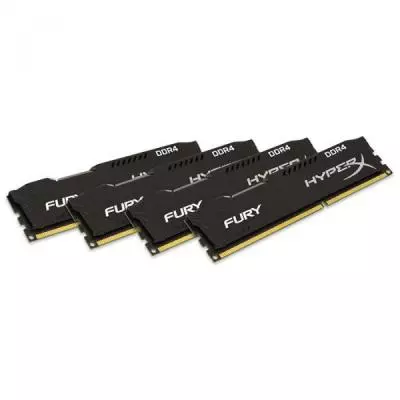 Модуль памяти для компьютера DDR4 32GB (4x8GB) 2666 MHz HyperX FURY Black Kingston Fury (ex.HyperX) (HX426C16FB2K4/32) - 1 Модуль памяти для компьютера DDR4 32GB (4x8GB) 2666 MHz HyperX FURY Black Kingston Fury (ex.HyperX) (HX426C16FB2K4/32) - 1
