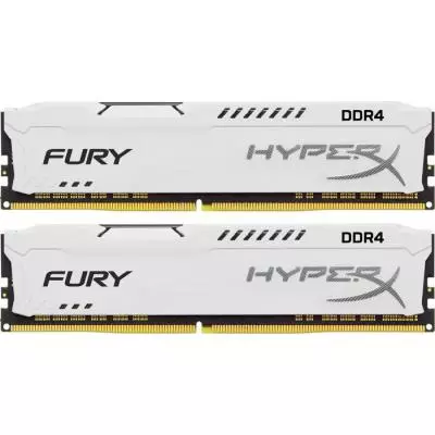 Модуль памяти для компьютера DDR4 16GB (2x8GB) 2133 MHz HyperX FURY White Kingston Fury (ex.HyperX) (HX421C14FW2K2/16)