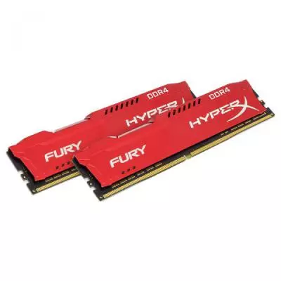 Модуль памяти для компьютера DDR4 32GB (2x16GB) 2666 MHz HyperX FURY Red Kingston Fury (ex.HyperX) (HX426C16FRK2/32) - 1 Модуль памяти для компьютера DDR4 32GB (2x16GB) 2666 MHz HyperX FURY Red Kingston Fury (ex.HyperX) (HX426C16FRK2/32) - 1