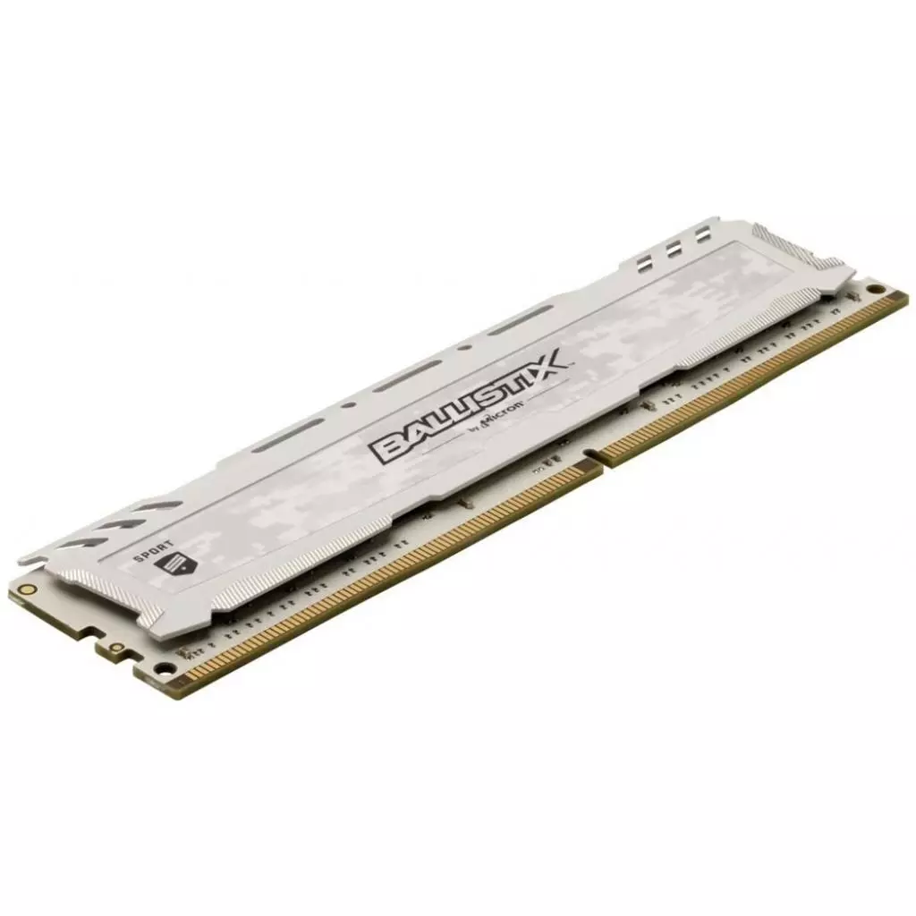 Модуль памяти для компьютера DDR4 16GB (2x8GB) 2666 MHz Ballistix Sport LT White Micron (BLS2C8G4D26BFSC) - 2