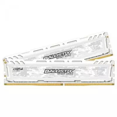 Модуль памяти для компьютера DDR4 8GB (2x4GB) 2666 MHz Ballistix Sport LT White Micron (BLS2C4G4D26BFSC) - 1 Модуль памяти для компьютера DDR4 8GB (2x4GB) 2666 MHz Ballistix Sport LT White Micron (BLS2C4G4D26BFSC) - 1