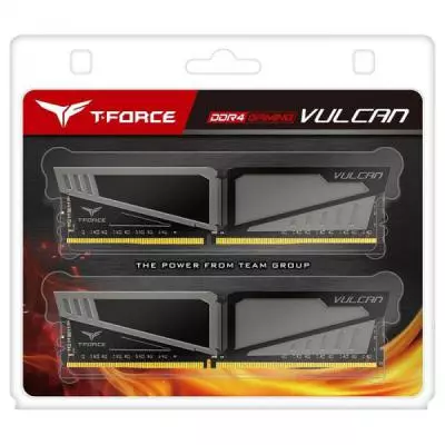 Модуль памяти для компьютера DDR4 16GB (2x8GB) 2400 MHz T-Force Vulcan Gray Team (TLGD416G2400HC14DC01) - 2 Модуль памяти для компьютера DDR4 16GB (2x8GB) 2400 MHz T-Force Vulcan Gray Team (TLGD416G2400HC14DC01) - 2