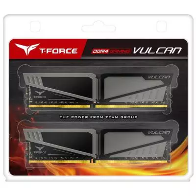 Модуль памяти для компьютера DDR4 16GB (2x8GB) 2666 MHz T-Force Vulcan Gray Team (TLGD416G2666HC15BDC01) - 2 Модуль памяти для компьютера DDR4 16GB (2x8GB) 2666 MHz T-Force Vulcan Gray Team (TLGD416G2666HC15BDC01) - 2