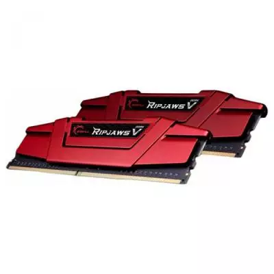 Модуль памяти для компьютера DDR4 16GB (2x8GB) 2400 MHz RipjawsV Red G.Skill (F4-2400C15D-16GVR) - 1 Модуль памяти для компьютера DDR4 16GB (2x8GB) 2400 MHz RipjawsV Red G.Skill (F4-2400C15D-16GVR) - 1