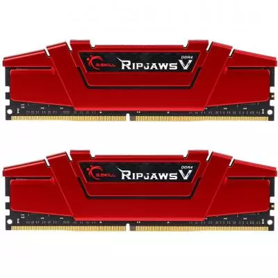 Модуль памяти для компьютера DDR4 16GB (2x8GB) 2400 MHz RipjawsV Red G.Skill (F4-2400C15D-16GVR)