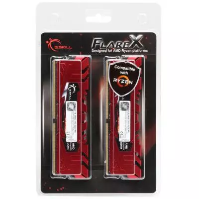 Модуль памяти для компьютера DDR4 32GB (2x16GB) 2400 MHz Flare X Red G.Skill (F4-2400C15D-32GFXR) - 2 Модуль памяти для компьютера DDR4 32GB (2x16GB) 2400 MHz Flare X Red G.Skill (F4-2400C15D-32GFXR) - 2