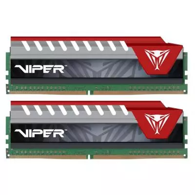Модуль памяти для компьютера DDR4 16GB (2x8GB) 2400 MHz Viper Elite Red Patriot (PVE416G240C5KRD)