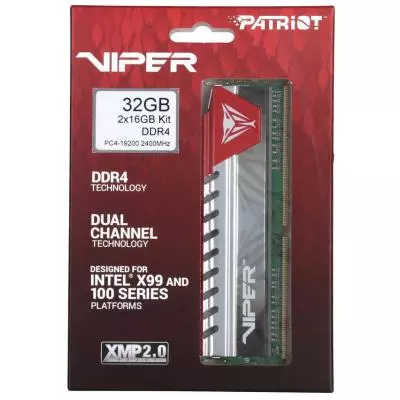 Модуль памяти для компьютера DDR4 32GB (2x16GB) 2133 MHz Viper Patriot (PVE432G213C4KRD) - 2 Модуль памяти для компьютера DDR4 32GB (2x16GB) 2133 MHz Viper Patriot (PVE432G213C4KRD) - 2