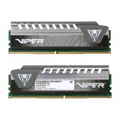 Модуль памяти для компьютера DDR4 8GB (2x4GB) 2133 MHz Viper Patriot (PVE48G213C4KGY) - 1 Модуль памяти для компьютера DDR4 8GB (2x4GB) 2133 MHz Viper Patriot (PVE48G213C4KGY) - 1