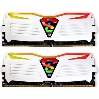 Модуль памяти для компьютера DDR4 8GB (2x4GB) 2400 MHz Super Luce RGB Geil (GALWC48GB2400C16DC)
