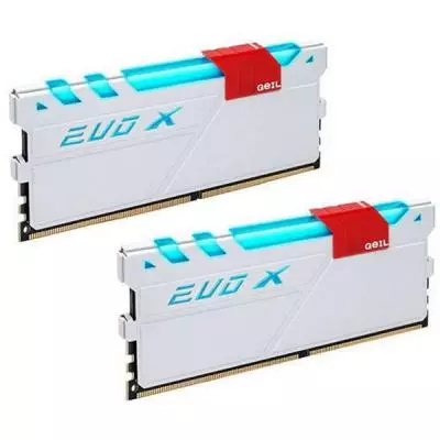 Модуль памяти для компьютера DDR4 16GB (2x8GB) 3000 MHz EVO X White Geil (GEXG416GB3000C16ADC) - 1 Модуль памяти для компьютера DDR4 16GB (2x8GB) 3000 MHz EVO X White Geil (GEXG416GB3000C16ADC) - 1