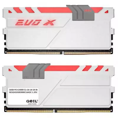 Модуль памяти для компьютера DDR4 32GB (2x16GB) 3000 MHz EVO X Geil (GEXG432GB3000C16ADC) - 1 Модуль памяти для компьютера DDR4 32GB (2x16GB) 3000 MHz EVO X Geil (GEXG432GB3000C16ADC) - 1