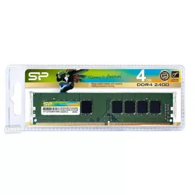 Модуль памяти для компьютера DDR4 4GB 2400 MHz Silicon Power (SP004GBLFU240N02) - 1 Модуль памяти для компьютера DDR4 4GB 2400 MHz Silicon Power (SP004GBLFU240N02) - 1