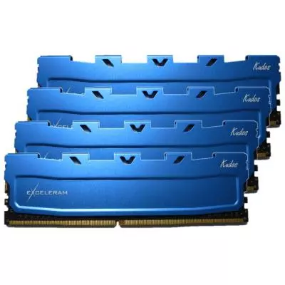 Модуль памяти для компьютера DDR4 32GB (4x8GB) 2400 MHz Blue Kudos eXceleram (EKBLUE4322417AQ) - 1 Модуль памяти для компьютера DDR4 32GB (4x8GB) 2400 MHz Blue Kudos eXceleram (EKBLUE4322417AQ) - 1