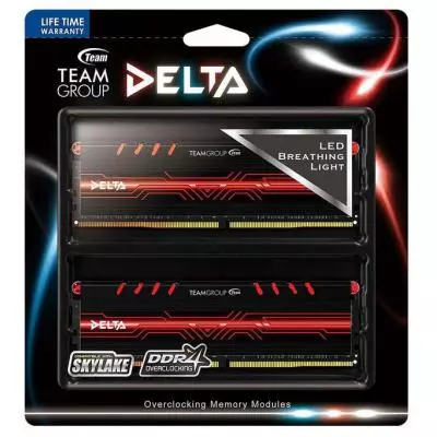 Модуль памяти для компьютера DDR4 32GB (2x16GB) 2400 MHz Delta Red LED Team (TDTRD432G2400HC15BDC01) - 3 Модуль памяти для компьютера DDR4 32GB (2x16GB) 2400 MHz Delta Red LED Team (TDTRD432G2400HC15BDC01) - 3