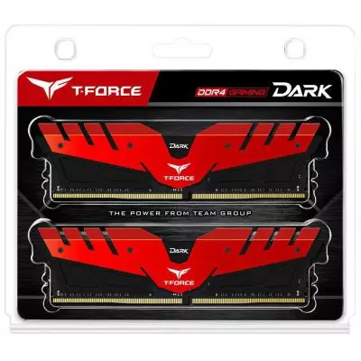 Модуль памяти для компьютера DDR4 32GB (2x16GB) 2400 MHz T-Force Dark Red Team (TDRED432G2400HC15BDC01) - 2 Модуль памяти для компьютера DDR4 32GB (2x16GB) 2400 MHz T-Force Dark Red Team (TDRED432G2400HC15BDC01) - 2
