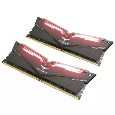 Модуль памяти для компьютера DDR4 32GB (2x16GB) 3200 MHz T-Force Night Hawk Red LED Team (THRD432G3200HC16CDC01) - 1 Модуль памяти для компьютера DDR4 32GB (2x16GB) 3200 MHz T-Force Night Hawk Red LED Team (THRD432G3200HC16CDC01) - 1