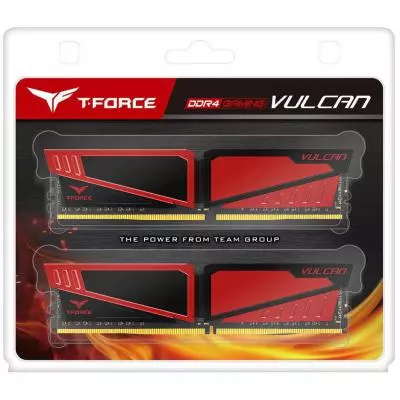 Модуль памяти для компьютера DDR4 32GB (2x16GB) 3200 MHz Team T-Force Vulcan Red Team (TLRED432G3200HC16CDC01) - 2 Модуль памяти для компьютера DDR4 32GB (2x16GB) 3200 MHz Team T-Force Vulcan Red Team (TLRED432G3200HC16CDC01) - 2