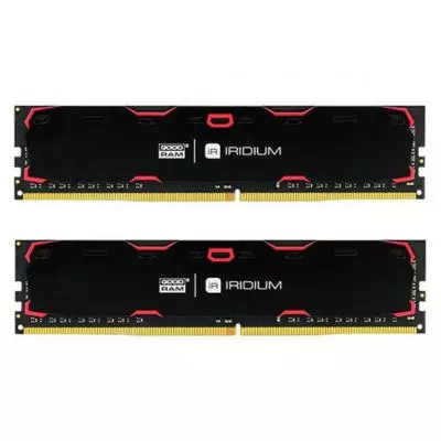 Модуль памяти для компьютера DDR4 8GB (2x4GB) 2133 MHz Iridium Black Goodram (IR-2133D464L15S/8GDC)