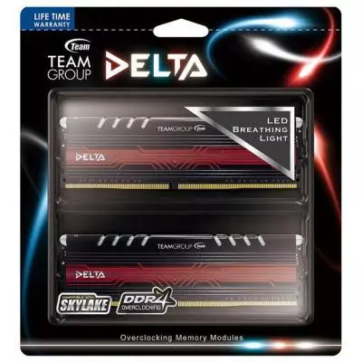 Модуль памяти для компьютера DDR4 16GB (2x8GB) 2400 MHz Delta White LED Team (TDTWD416G2400HC15ADC01) - 2 Модуль памяти для компьютера DDR4 16GB (2x8GB) 2400 MHz Delta White LED Team (TDTWD416G2400HC15ADC01) - 2