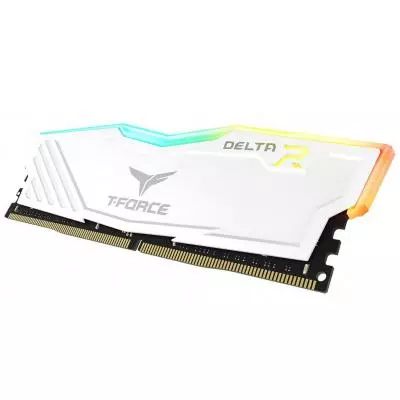 Модуль памяти для компьютера DDR4 16GB (2x8GB) 2666 MHz T-Force Delta White RGB Team (TF4D416G2666HC15BDC01) - 1