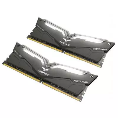 Модуль памяти для компьютера DDR4 16GB (2x8GB) 3200 MHz T-Force Night Hawk Black/White Team (THWD416G3200HC16CDC01) - 1 Модуль памяти для компьютера DDR4 16GB (2x8GB) 3200 MHz T-Force Night Hawk Black/White Team (THWD416G3200HC16CDC01) - 1