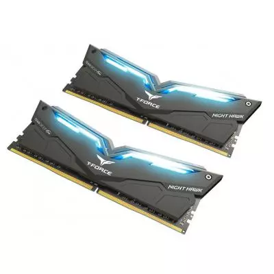 Модуль памяти для компьютера DDR4 16GB (2x8GB) 3200 MHz T-Force Night Hawk Blue LED Team (THBD416G3200HC16CDC01) - 1 Модуль памяти для компьютера DDR4 16GB (2x8GB) 3200 MHz T-Force Night Hawk Blue LED Team (THBD416G3200HC16CDC01) - 1