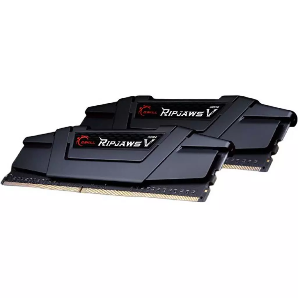 Модуль памяти для компьютера DDR4 16GB (2x8GB) 3600 MHz RipjawsV Black G.Skill (F4-3600C17D-16GVK) - 2 Модуль памяти для компьютера DDR4 16GB (2x8GB) 3600 MHz RipjawsV Black G.Skill (F4-3600C17D-16GVK) - 2
