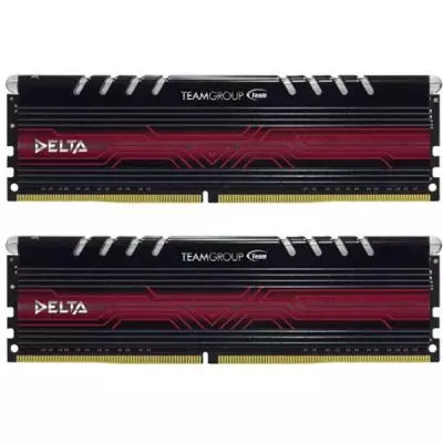 Модуль памяти для компьютера DDR4 8GB (2x4GB) 3000 MHz T-Force Delta Blue LED Team (TDTBD48G3000HC16ADC01) - 1 Модуль памяти для компьютера DDR4 8GB (2x4GB) 3000 MHz T-Force Delta Blue LED Team (TDTBD48G3000HC16ADC01) - 1