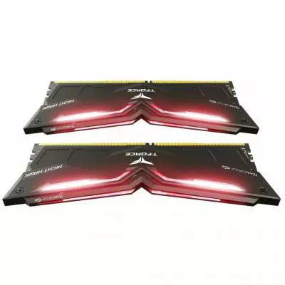 Модуль памяти для компьютера DDR4 16GB (2x8GB) 2666 MHz T-Force Night Hawk Black LED/Red Team (THRD416G2666HC15BDC01) - 2 Модуль памяти для компьютера DDR4 16GB (2x8GB) 2666 MHz T-Force Night Hawk Black LED/Red Team (THRD416G2666HC15BDC01) - 2