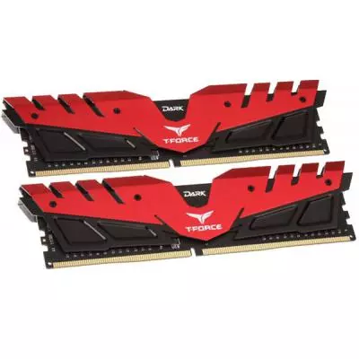 Модуль памяти для компьютера DDR4 16GB (2x8GB) 3000 MHz T-Force Dark Red Team (TDRED416G3000HC15ADC01) - 1 Модуль памяти для компьютера DDR4 16GB (2x8GB) 3000 MHz T-Force Dark Red Team (TDRED416G3000HC15ADC01) - 1