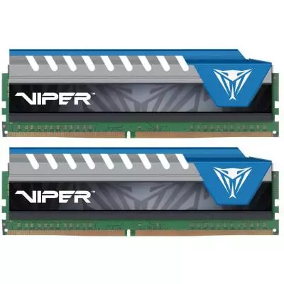 Модуль памяти для компьютера DDR4 8GB (2x4GB) 2666 MHz Viper Elite Blue Patriot (PVE48G266C6KBL)