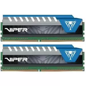 Модуль памяти для компьютера DDR4 8GB (2x4GB) 2666 MHz Viper Elite Blue Patriot (PVE48G266C6KBL)